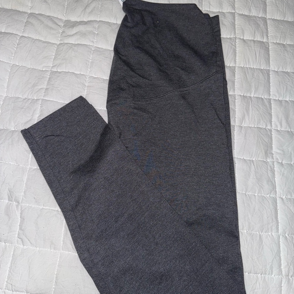 BRAND NEW WMNS LARGE Old Navy Dark Grey/Charcoal Maternity Leggings